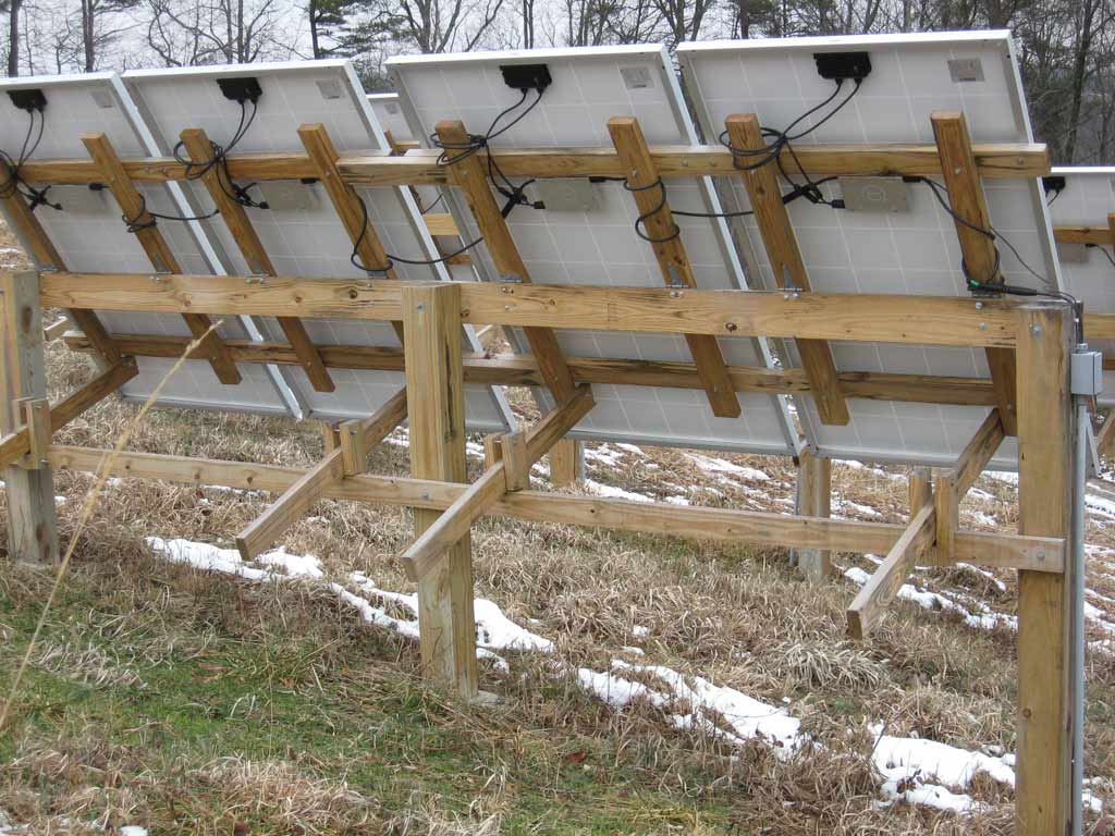 Additional photos of low cost adjustable solar panel rack - Going Solar